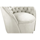  Manufacturer Color_Cream -- Meridian Alessio Stationary Fabric Accent Chair IMAGE 5