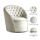  Manufacturer Color_Cream -- Meridian Alessio Stationary Fabric Accent Chair IMAGE 7