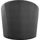  Manufacturer Color_Grey -- Alessio Grey Velvet Upholstered Swivel Accent Chair IMAGE 3
