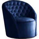 Meridian Alessio Stationary Fabric Accent Chair 501Navy IMAGE 1