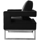  Manufacturer Color_Black -- Meridian Noah Stationary Fabric Accent Chair IMAGE 4