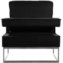  Manufacturer Color_Black -- Meridian Noah Stationary Fabric Accent Chair IMAGE 5