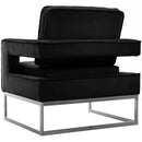  Manufacturer Color_Black -- Meridian Noah Stationary Fabric Accent Chair IMAGE 6