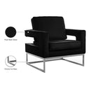  Manufacturer Color_Black -- Meridian Noah Stationary Fabric Accent Chair IMAGE 8