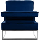  Manufacturer Color_Navy -- Noah Navy Velvet Upholstered Accent Chair IMAGE 5
