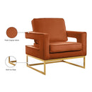  Manufacturer Color_Cognac -- Noah Cognac Velvet Upholstered Accent Chair IMAGE 8