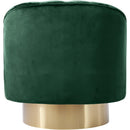  Manufacturer Color_Green -- Farrah Green Velvet Upholstered Swivel Accent Chair IMAGE 3