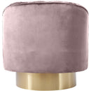  Manufacturer Color_Pink -- Farrah Pink Velvet Upholstered Swivel Accent Chair IMAGE 3