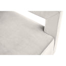  Manufacturer Color_Cream -- Armani Cream Velvet Upholstered Accent Chair IMAGE 6