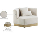  Manufacturer Color_Cream -- Marquis Cream Velvet Upholstered Chair IMAGE 12