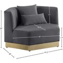  Manufacturer Color_Grey -- Marquis Grey Velvet Upholstered Chair IMAGE 11