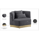  Manufacturer Color_Grey -- Marquis Grey Velvet Upholstered Chair IMAGE 12