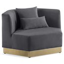  Manufacturer Color_Grey -- Marquis Grey Velvet Upholstered Chair IMAGE 1
