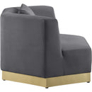  Manufacturer Color_Grey -- Marquis Grey Velvet Upholstered Chair IMAGE 4