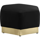  Manufacturer Color_Black -- Meridian Marquis Fabric Ottoman IMAGE 3