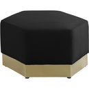  Manufacturer Color_Black -- Meridian Marquis Fabric Ottoman IMAGE 4