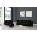  Manufacturer Color_Black -- Meridian Marquis Fabric Ottoman IMAGE 5