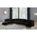  Manufacturer Color_Black -- Meridian Marquis Fabric Ottoman IMAGE 8
