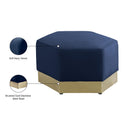 Meridian Marquis Navy Velvet Ottoman IMAGE 10