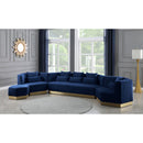  Manufacturer Color_Navy -- Marquis Navy Velvet Upholstered Ottoman IMAGE 8