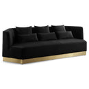  Manufacturer Color_Black -- Meridian Marquis Stationary Fabric Sofa IMAGE 1