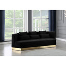  Manufacturer Color_Black -- Meridian Marquis Stationary Fabric Sofa IMAGE 2