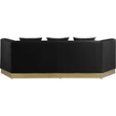  Manufacturer Color_Black -- Meridian Marquis Stationary Fabric Sofa IMAGE 3