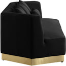  Manufacturer Color_Black -- Meridian Marquis Stationary Fabric Sofa IMAGE 4
