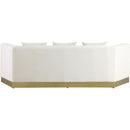  Manufacturer Color_Cream -- Marquis 93" Cream Velvet Upholstered Sofa IMAGE 3
