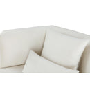  Manufacturer Color_Cream -- Marquis 93" Cream Velvet Upholstered Sofa IMAGE 6