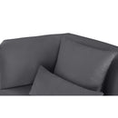  Manufacturer Color_Grey -- Marquis 93" Grey Velvet Upholstered Sofa IMAGE 6