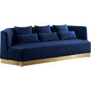 Meridian Marquis Stationary Fabric Sofa 600Navy-S IMAGE 1