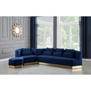 Manufacturer Color_Navy -- Marquis 93" Navy Velvet Upholstered Sofa IMAGE 9
