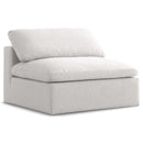  Manufacturer Color_Cream -- Meridian Serene Stationary Fabric Chair IMAGE 1