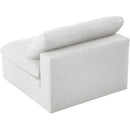  Manufacturer Color_Cream -- Meridian Serene Stationary Fabric Chair IMAGE 4