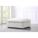 Manufacturer Color_Cream -- Meridian Serene Fabric Ottoman IMAGE 2