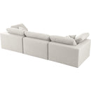  Manufacturer Color_Cream -- Meridian Serene Stationary Fabric Sofa IMAGE 4