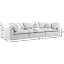  Manufacturer Color_Cream -- Meridian Serene Stationary Fabric Sofa IMAGE 8