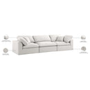  Manufacturer Color_Cream -- Meridian Serene Stationary Fabric Sofa IMAGE 9