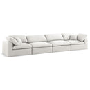  Manufacturer Color_Cream -- Meridian Serene Stationary Fabric Sofa IMAGE 1