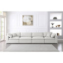  Manufacturer Color_Cream -- Meridian Serene Stationary Fabric Sofa IMAGE 3