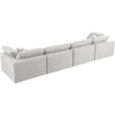  Manufacturer Color_Cream -- Meridian Serene Stationary Fabric Sofa IMAGE 4