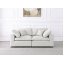  Manufacturer Color_Cream -- Meridian Serene Stationary Fabric Sofa IMAGE 3