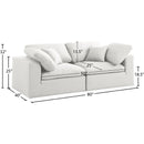  Manufacturer Color_Cream -- Meridian Serene Stationary Fabric Sofa IMAGE 8
