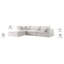  Manufacturer Color_Cream -- Meridian Serene Fabric 4 pc Sectional IMAGE 13