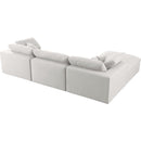 Manufacturer Color_Cream -- Meridian Serene Fabric 4 pc Sectional IMAGE 8