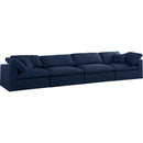 Meridian Serene Stationary Fabric Sofa 601Navy-S80 IMAGE 1