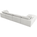  Manufacturer Color_Cream -- Meridian Serene Fabric 5 pc Sectional IMAGE 8