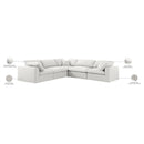  Manufacturer Color_Cream -- Meridian Serene Fabric 5 pc Sectional IMAGE 8