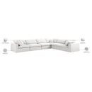  Manufacturer Color_Cream -- Meridian Serene Fabric 6 pc Sectional IMAGE 11